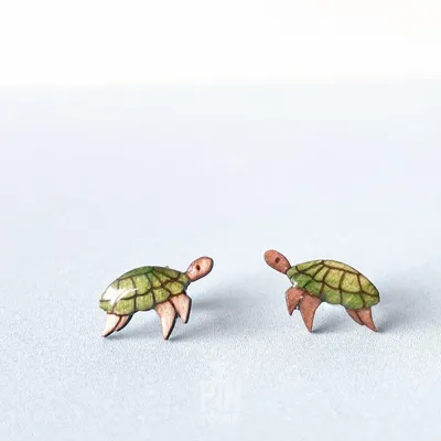 Jewelry - Sea Turtle Stud Earrings - PINTONIK