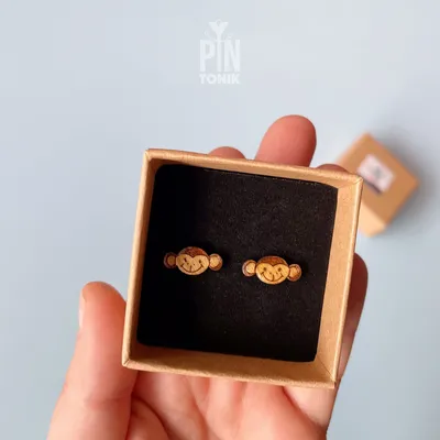 Bijoux - Boucles d'oreilles singe funky - Bijoux animaux originaux - Cadeaux insolites pour un 30e anniversaire ou à glisser dans une chaussette de Noël - PINTONIK