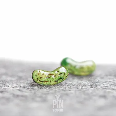 Jewelry - Pickle Jewelry - Pickles Stud Earrings - Funny Food Earrings - PINTONIK