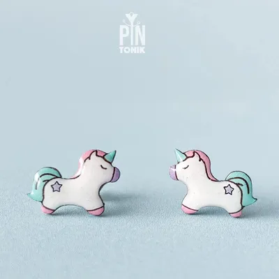 Bijoux - Boucles d'oreilles licorne - Accessoires de cosplay licorne pour Halloween - Bijoux d'oreilles délicats et fantaisistes - PINTONIK