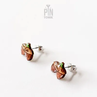 Bijoux - Petites boucles d'oreilles glands - Boucles d'oreilles automnales originales - Bijou d'automne à offrir pour la rentrée scolaire ou aux enseignants - PINTONIK