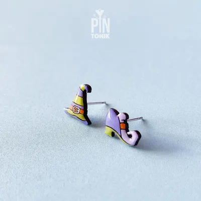 Bijoux - Boucles d'oreilles de sorcière - Accessoires de costume d'Halloween - Bijoux effrayants à offrir - Boucles d'oreilles assorties style sorcière - PINTONIK