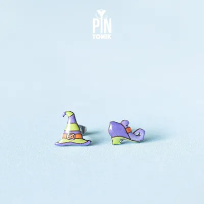 Jewelry - Witch Earrings - Halloween Costume Accessories - Spooky Jewelry Gifts - Witchy Mistmatched Earrings - PINTONIK