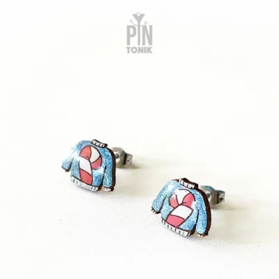 Jewelry - Ugly Christmas Sweater Earrings - Quirky Holiday Studs - PINTONIK