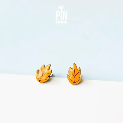 Bijoux - Boucles d'oreilles automnales - Boucles d'oreilles fantaisie à motif feuilles d'automne - Idée cadeau pour demoiselle d'honneur ou adolescente - PINTONIK