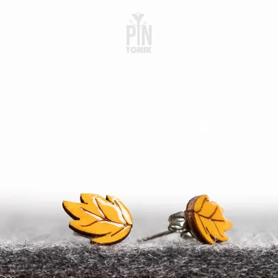 Bijoux - Boucles d'oreilles automnales - Boucles d'oreilles fantaisie à motif feuilles d'automne - Idée cadeau pour demoiselle d'honneur ou adolescente - PINTONIK