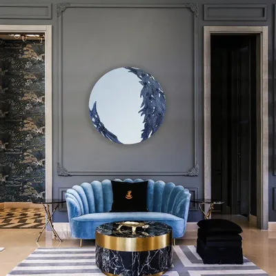 Mirrors - MIRROR - NOCTURNAL PEARL - 120 CM - MIRO’ART™- ORSIGNÉ™ BY AMANDINE MANGENOT