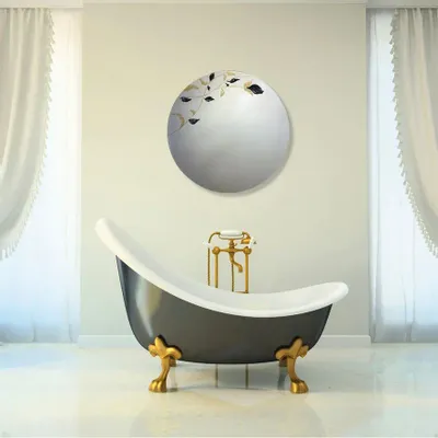 Mirrors - MIRROR - KURO HANA - 80 CM - MIRO’ART™- ORSIGNÉ™ BY AMANDINE MANGENOT