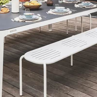Bancs - Banc Hyphen 220 cm Blanc - CORNILLEAU