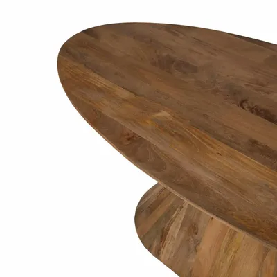 Tables Salle à Manger - Table de salle à manger en bois Mindi marron 200 x 100 x 76 cm - ETHAN CHLOE