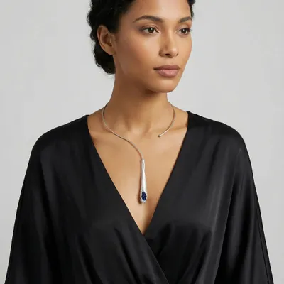 Jewelry - Vilya Choker Necklace - V UNIQUENESS FINE GREEK JEWELRY