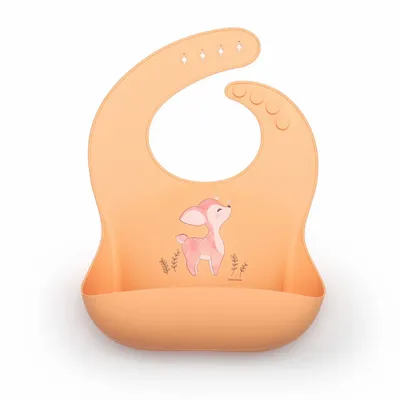 Repas pour enfant - Set en silicone bavoir + bol + cuillère faon - GAELLE DUVAL