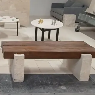 Bancs - BANC pierre et bois - BV PIERRES