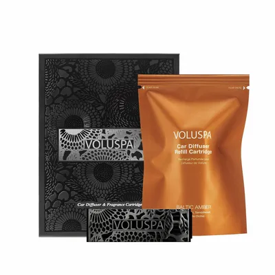Scent diffusers - Baltic Amber Car Diffuser Starter Kit - VOLUSPA
