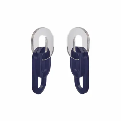 Bijoux - Boucles d'oreilles ELLIPSE L Pétrol - TELLMEE