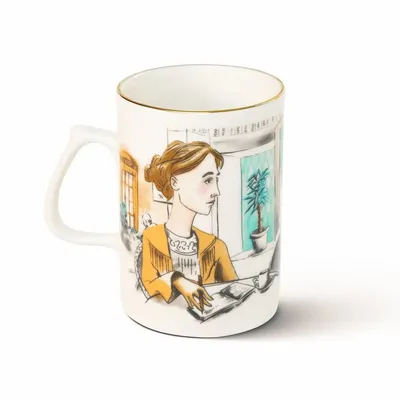 Tasses et mugs - Virginia Woolf Porcelain Mug - SOMNIA ATELIER