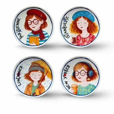 Everyday plates - Cosmopolitan Porcelain Plate Collection - SOMNIA ATELIER