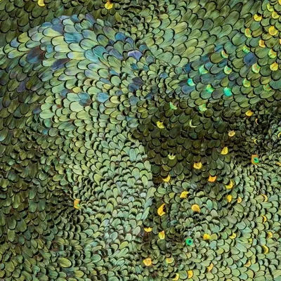 Unique pieces - Feather mural - MÉRI-LI