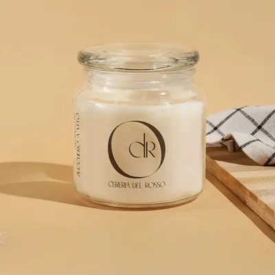 Candles - Jar scented Candle- Powdered sugar - CERERIA DEL ROSSO