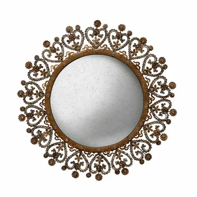 Miroirs - Miroir convexe bord Coeurs sacrés - CHEHOMA