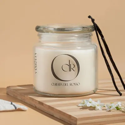 Candles - Jar Scented Candle - Vanilla - CERERIA DEL ROSSO