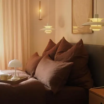 Bed linens - Chocolate Linen Duvet Cover Set - LINEN TALES