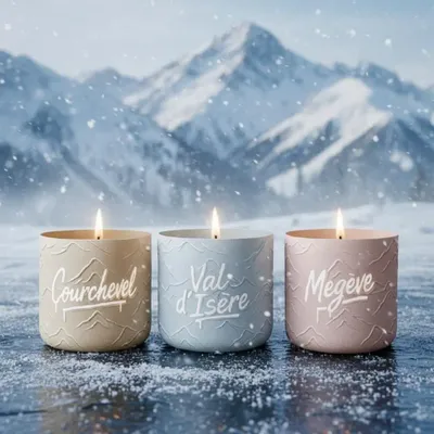 Candles - TRIO_RETRAITE ALPINE scented candle set - ARTITUDE HOME