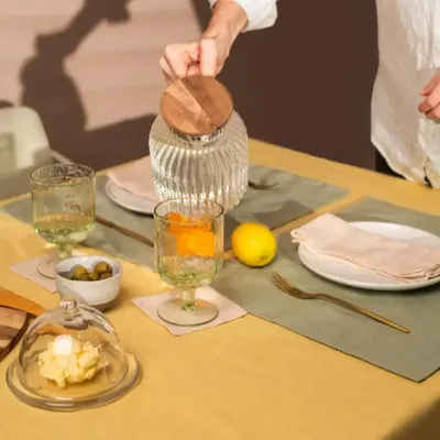 Table linen - Butter Tablecloth - LINEN TALES