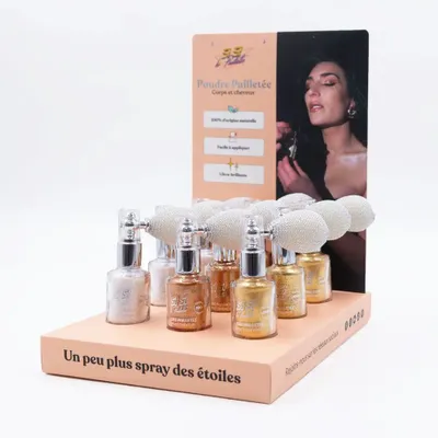 Beauty products - Pack Spray Poudre Pailletée - SISI LA PAILLETTE