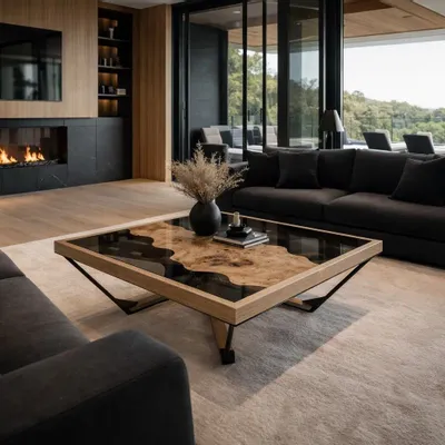 Unique pieces - L'Île de la Cité coffee table - HERON DESIGN