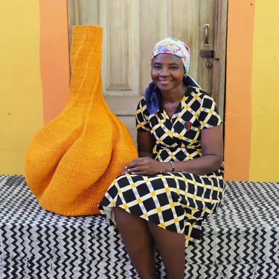 Objets de décoration - Yobilika Art Basket by Adukomah Atingalebkya - THE BABA TREE BASKET COMPANY