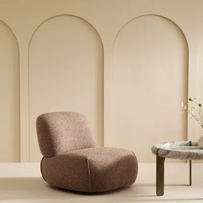 Armchairs - Caesar coral swivel armchair - SIGNATURE MOBILIER ET DÉCORATION