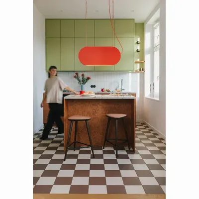Hanging lights - MALUMI A red-orange ceiling pendant lamp - UPPER HALF