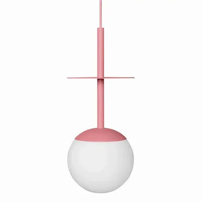 Hanging lights - PLAAT A pink ceiling pendant lamp - UPPER HALF