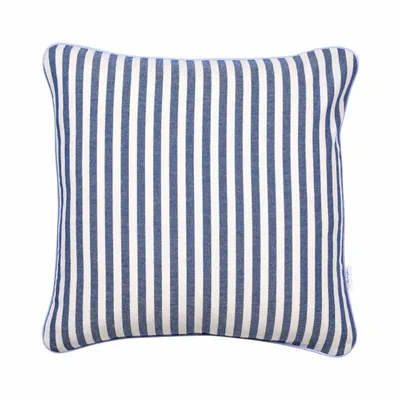 Coussins textile - Housse de coussin décorative Dandy Blue à rayures – Collection textile - ROSEBERRY HOME