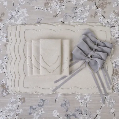 Nappes - Nappe en coton Twigs – Collection textile coordonnée - ROSEBERRY HOME