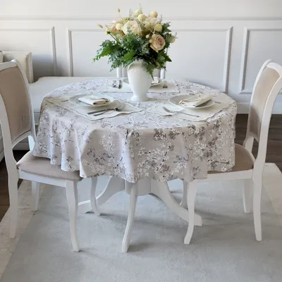 Nappes - Nappe ronde en coton Twigs – Collection textile coordonnée - ROSEBERRY HOME