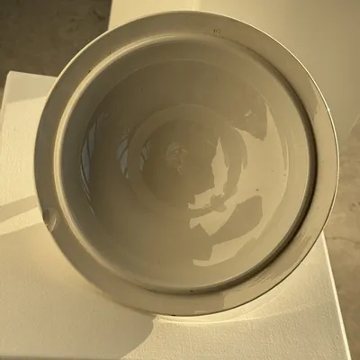 Plats et saladiers - Soupière à couvercle ou légumier en faïence de Saint Amand H29 D28 - OFFICE OBJETS