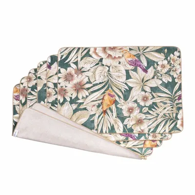 Coussins textile - Sets de table réversibles Emerald & Mirha – Collection textile - ROSEBERRY HOME