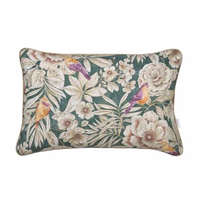 Fabric cushions - Emerald Decorative Cushion Cover – Coordinated Textile Collection - ROSEBERRY HOME