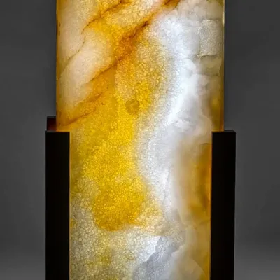 Table lamps - Aegean Ivory Column - MAISON AETHERION