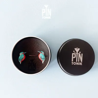 Jewelry - Kingfisher Stud Earrings – Hand-Painted Bird Jewelry - PINTONIK