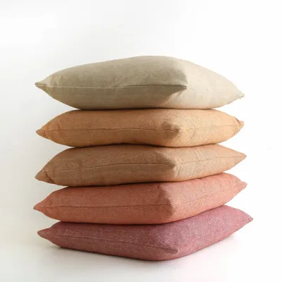 Coussins textile - Coussin Finn en coton chambray uni - ML FABRICS