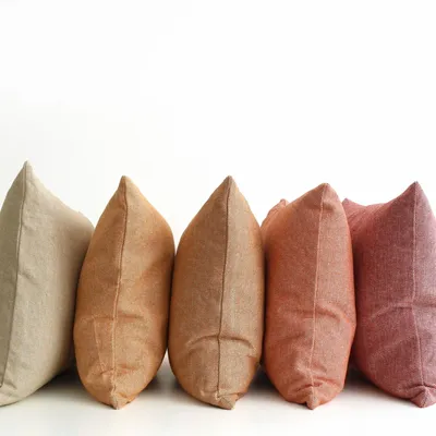 Coussins textile - Coussin Finn en coton chambray uni - ML FABRICS