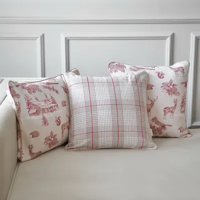 Fabric cushions - Glen Check Decorative Cushion Cover – French Style - ROSEBERRY HOME