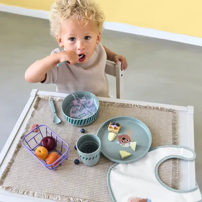 Children's mealtime - LÄSSIG dish setdish Tiny Team, Dog - LASSIG GMBH