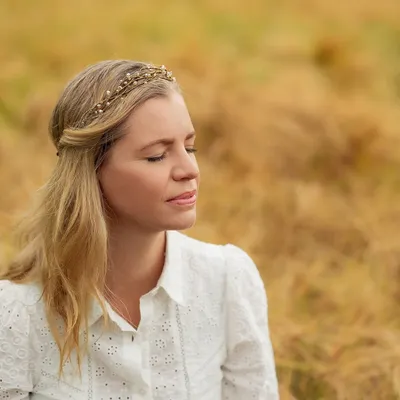 Hair accessories - Wedding hair crown - NEBO V KVITAH