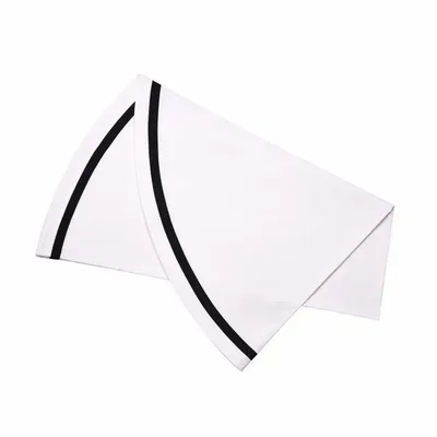 Nappes - Nappe ronde Rayures – Ruban noir (Style bistrot français) - ROSEBERRY HOME