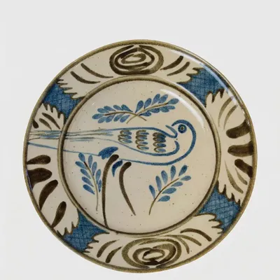 Assiettes au quotidien - HAND-PAINTED LUSITANO BIRD STONEWARE DINNER PLATE - HOUSE OF CAPRICORN
