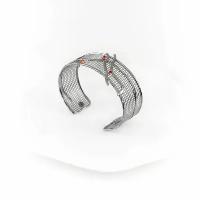 Bracelets - Bracelet Branches en rubis - V UNIQUENESS FINE GREEK JEWELRY